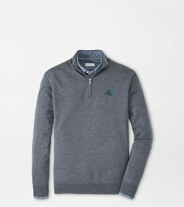 Carolina Panthers Autumn Crest Quarter-Zip in Charcoal