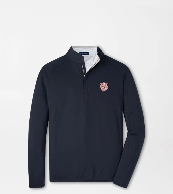 Indiana National Champions Stealth Performance Quarter-Zip in Black