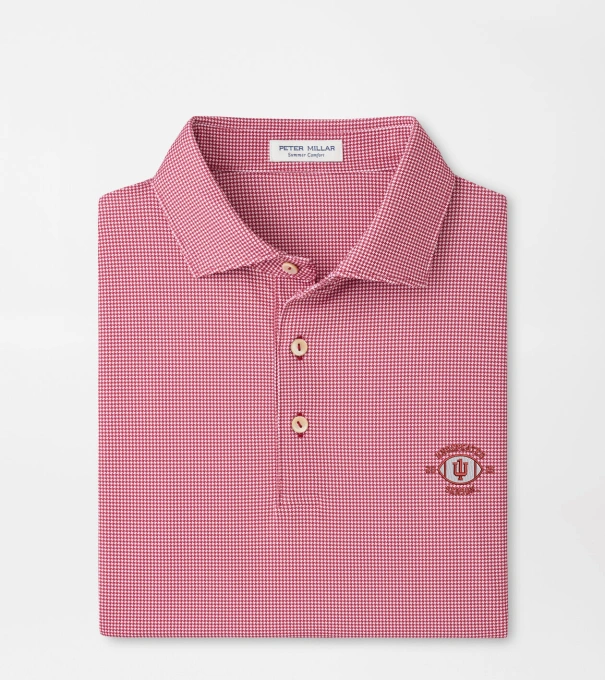 Indiana Undefeated Border Performance Jersey Polo in Crimson1