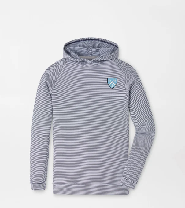 Columbia Pine Youth Sugar Stripe Performance Hoodie in Navy