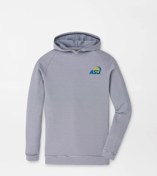 Angelo State University Pine Youth Sugar Stripe Performance Hoodie in Navy