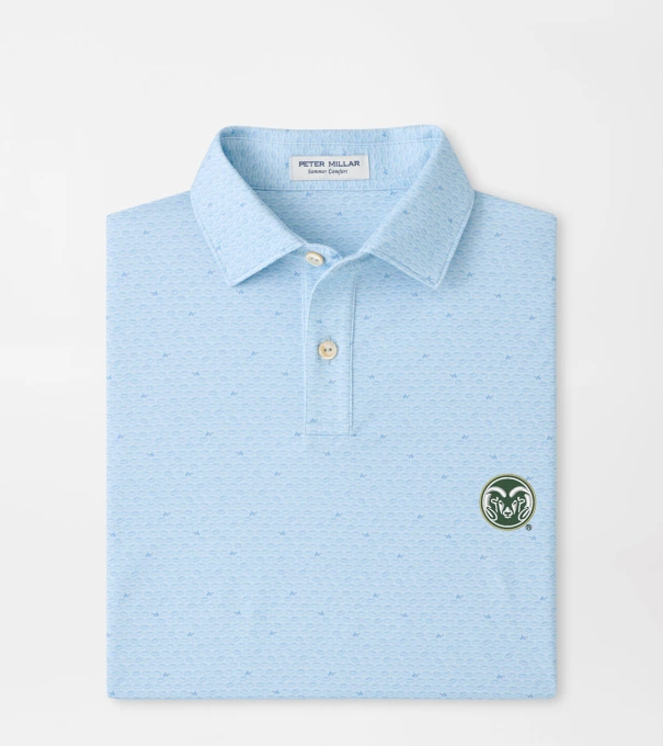 Colorado State On The Ball Youth Performance Jersey Polo in PALE BLUE