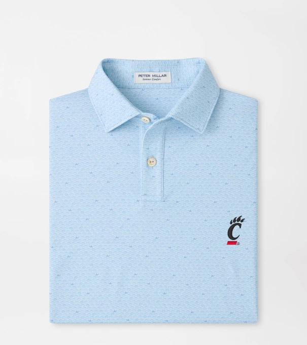 Cincinnati On The Ball Youth Performance Jersey Polo in PALE BLUE