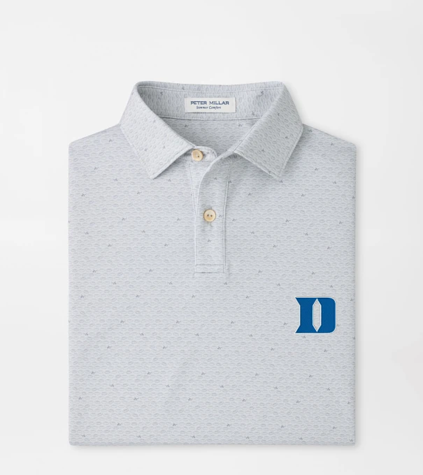 Duke University On The Ball Youth Performance Jersey Polo in British Grey