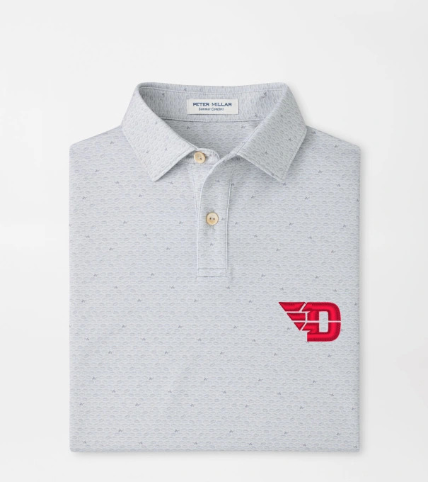 University of Dayton On The Ball Youth Performance Jersey Polo in British Grey