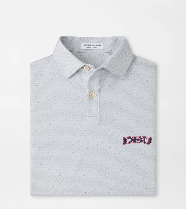 Dallas Baptist University On The Ball Youth Performance Jersey Polo in British Grey