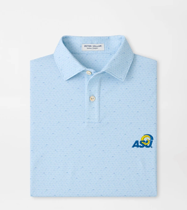 Angelo State University On The Ball Youth Performance Jersey Polo in PALE BLUE