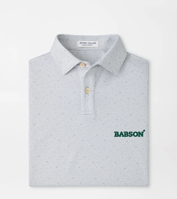 Babson On The Ball Youth Performance Jersey Polo in British Grey