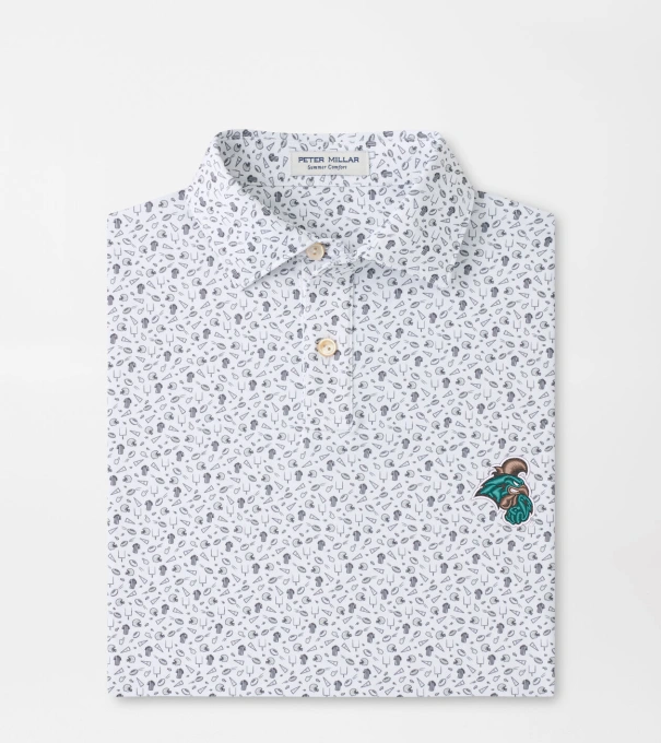 Coastal Carolina Kick Off Youth Performance Jersey Polo in Gale Grey