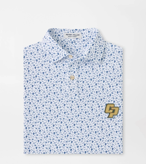 Cal Poly Kick Off Youth Performance Jersey Polo in Blue Frost