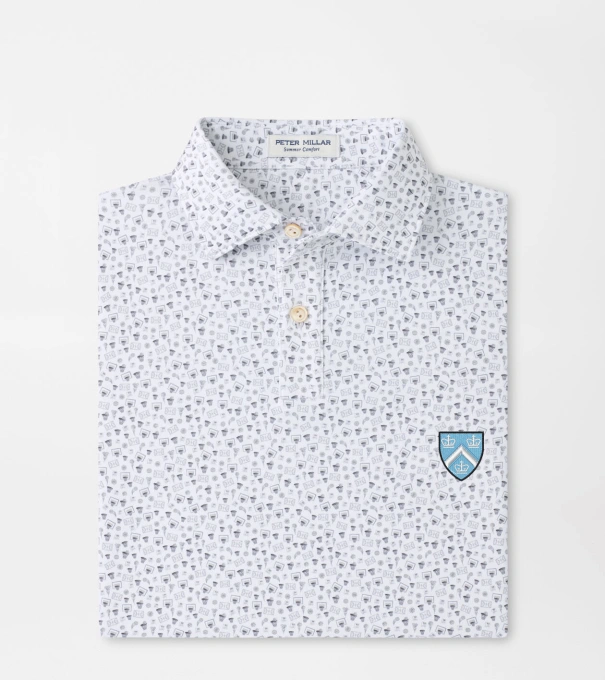 Columbia Buzzer Beater Youth Performance Jersey Polo in White