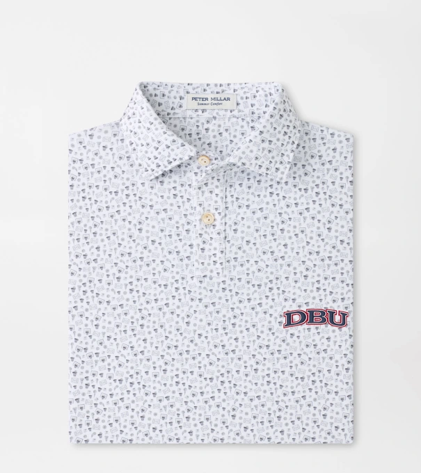 Dallas Baptist University Buzzer Beater Youth Performance Jersey Polo in White
