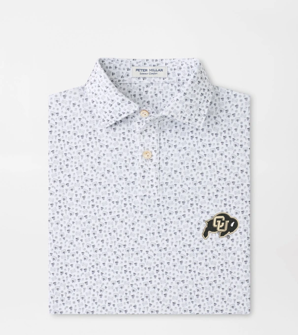 Colorado Buzzer Beater Youth Performance Jersey Polo in White