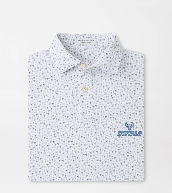 University at Buffalo Buzzer Beater Youth Performance Jersey Polo in White