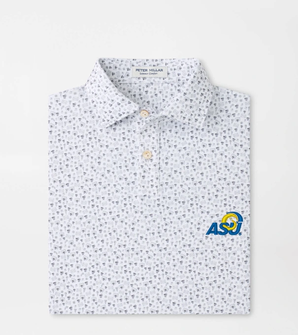 Angelo State University Buzzer Beater Youth Performance Jersey Polo in White
