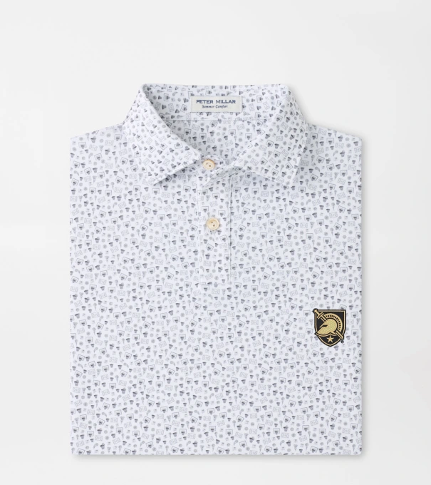Army West Point Buzzer Beater Youth Performance Jersey Polo in White