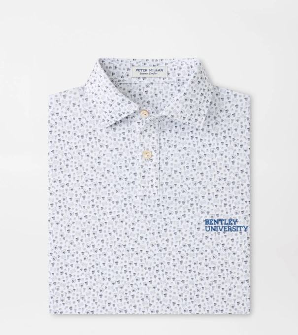 Bentley Buzzer Beater Youth Performance Jersey Polo in White