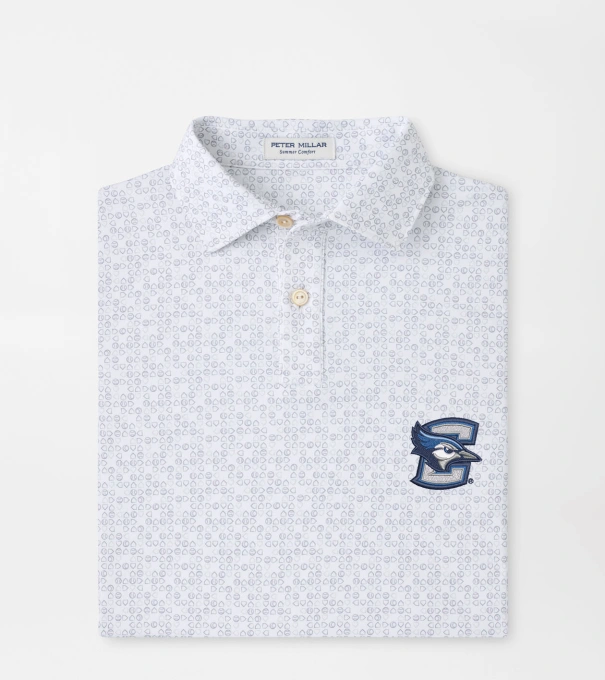 Creighton Bases Loaded Youth Performance Jersey Polo in White