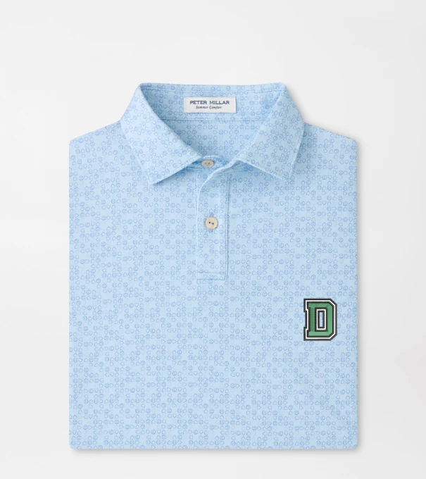 Dartmouth Bases Loaded Youth Performance Jersey Polo in PALE BLUE