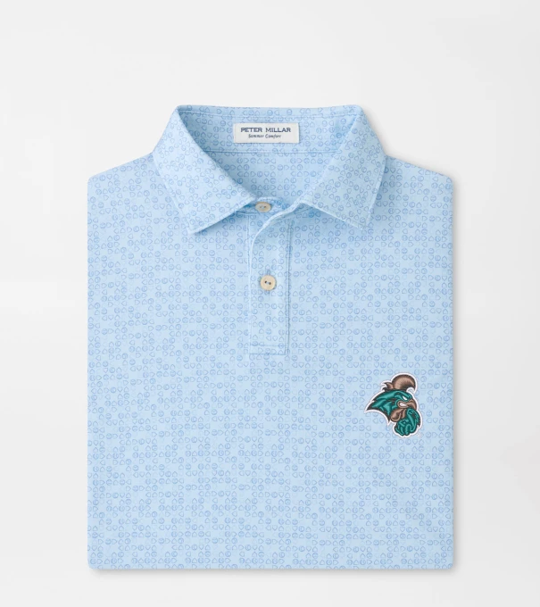Coastal Carolina Bases Loaded Youth Performance Jersey Polo in PALE BLUE