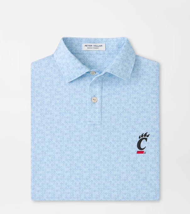 Cincinnati Bases Loaded Youth Performance Jersey Polo in PALE BLUE