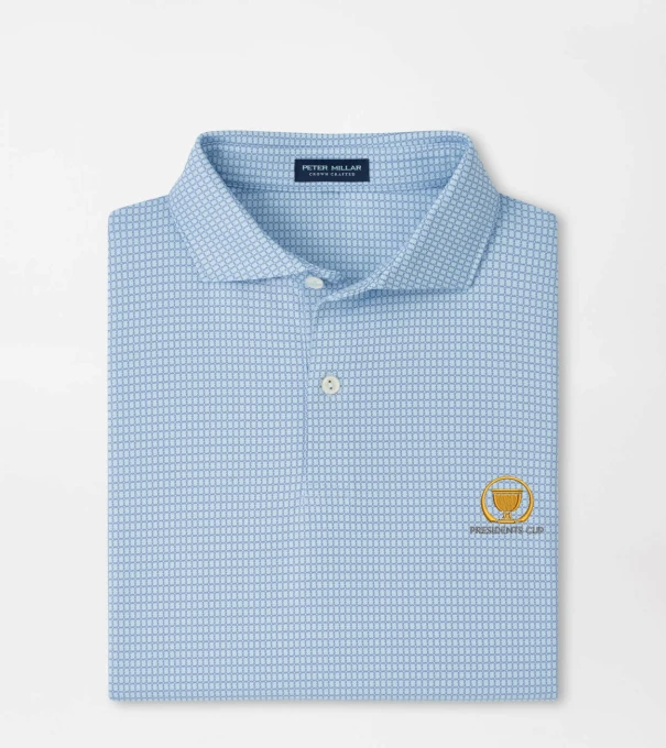 16th Presidents Cup Ponte Performance Jersey Polo in Blue Frost