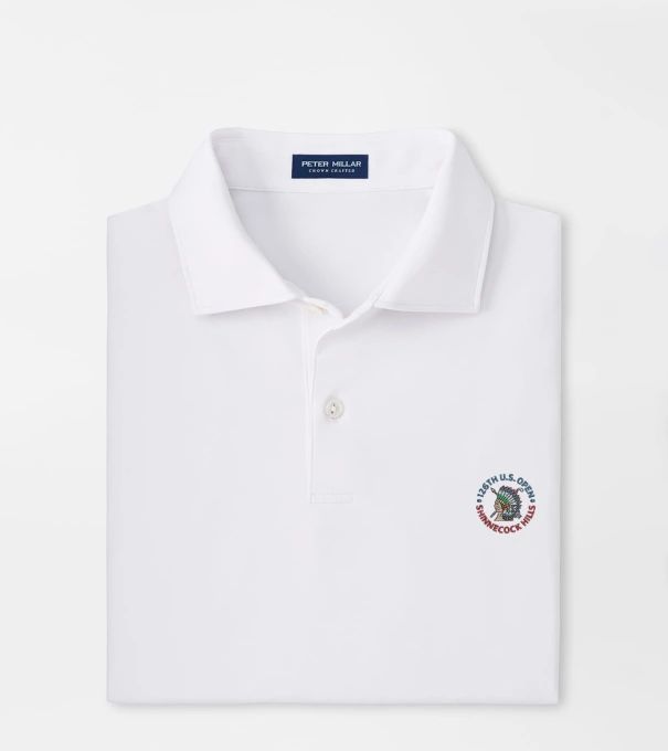 126th U.S. Open Solid Performance Jersey Polo in White