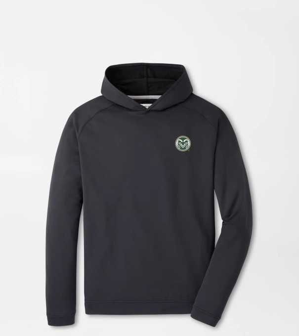 Colorado State Pine Performance Hoodie in Black