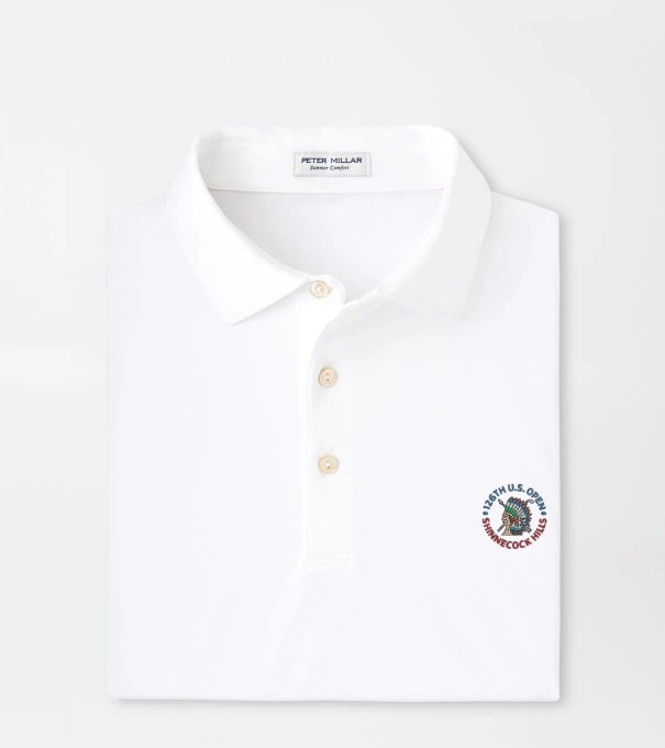 126th U.S. Open Solid Performance Jersey Polo in White