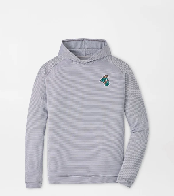 Coastal Carolina Pine Sugar Stripe Performance Hoodie in Iron