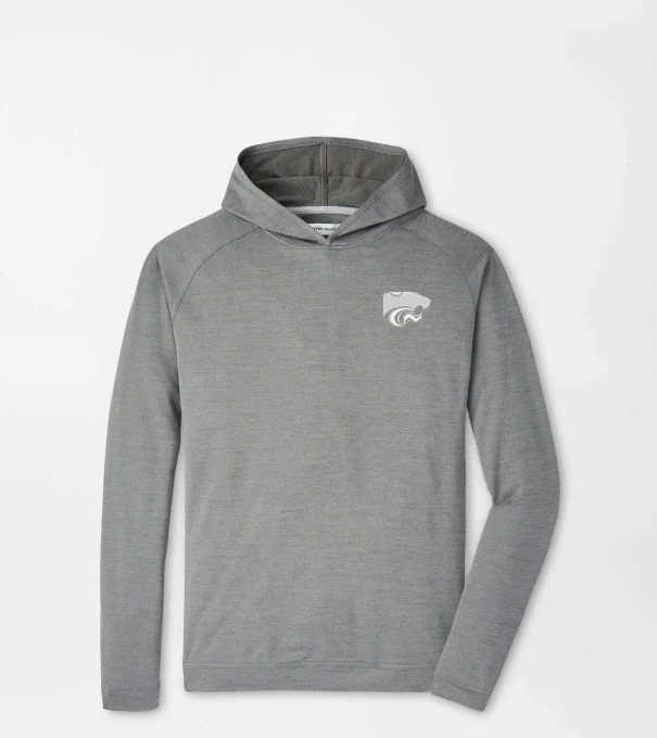 Kansas State Pine Performance Hoodie in Iron