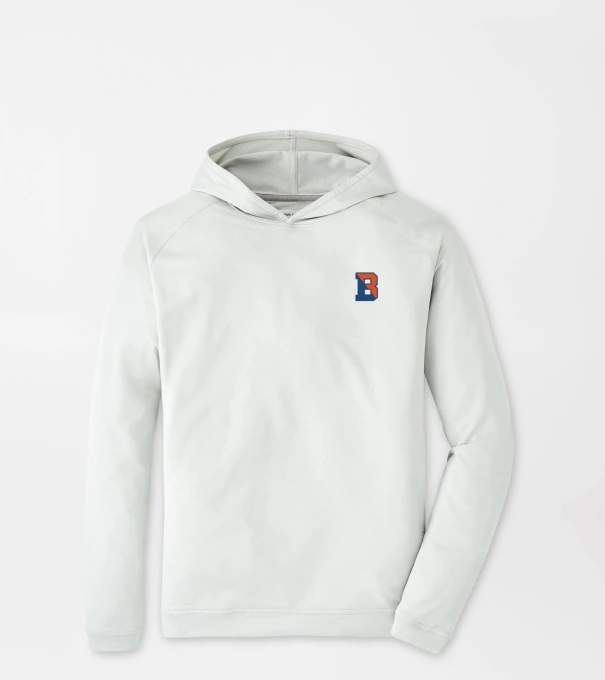 Bucknell Pine Performance Hoodie in British Grey