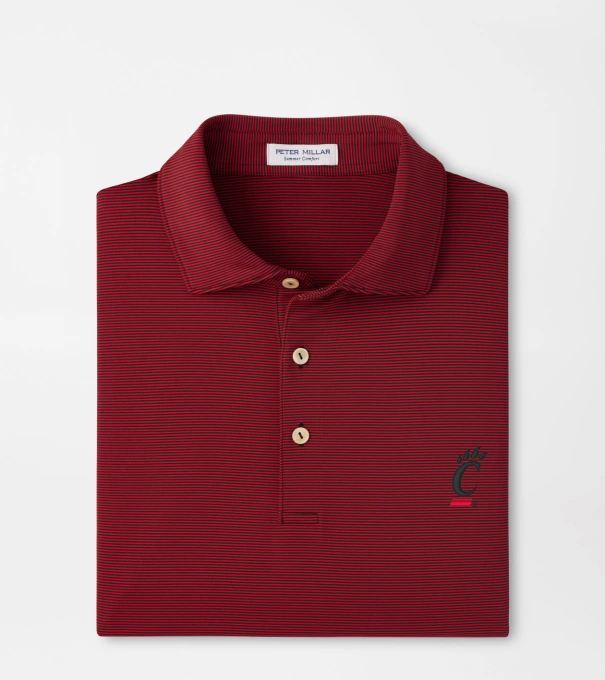 Cincinnati Jubilee Performance Jersey Polo in Black / Red3