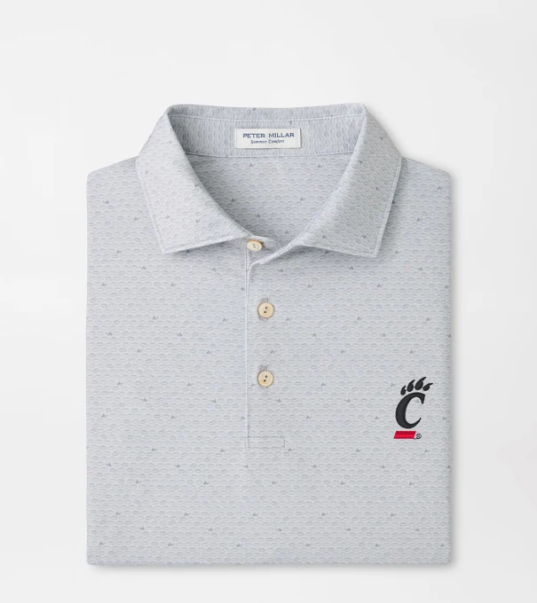Cincinnati On The Ball Performance Jersey Polo in British Grey