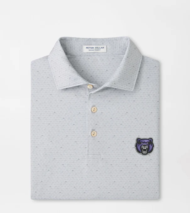 Central Arkansas On The Ball Performance Jersey Polo in British Grey