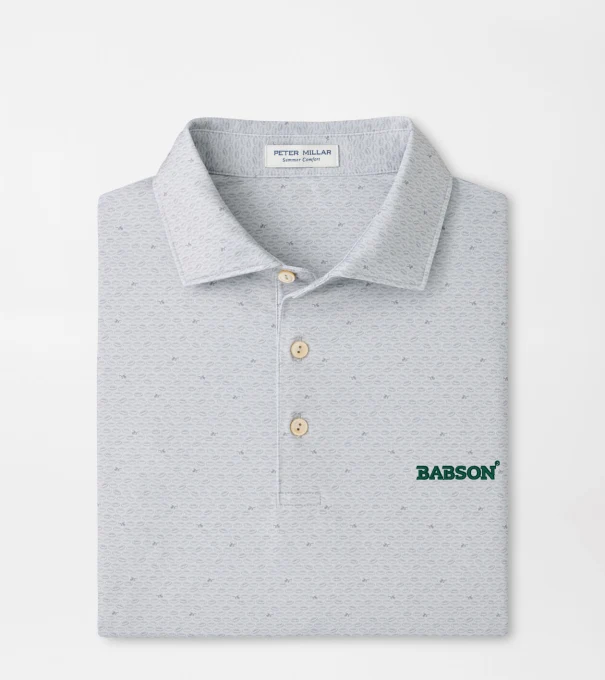 Babson On The Ball Performance Jersey Polo in British Grey