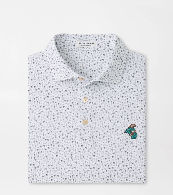 Coastal Carolina Buzzer Beater Performance Jersey Polo in White