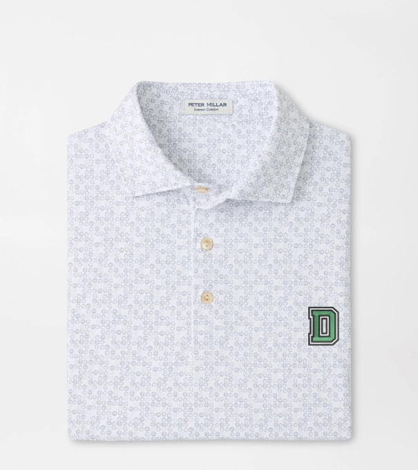 Dartmouth Bases Loaded Performance Jersey Polo in White