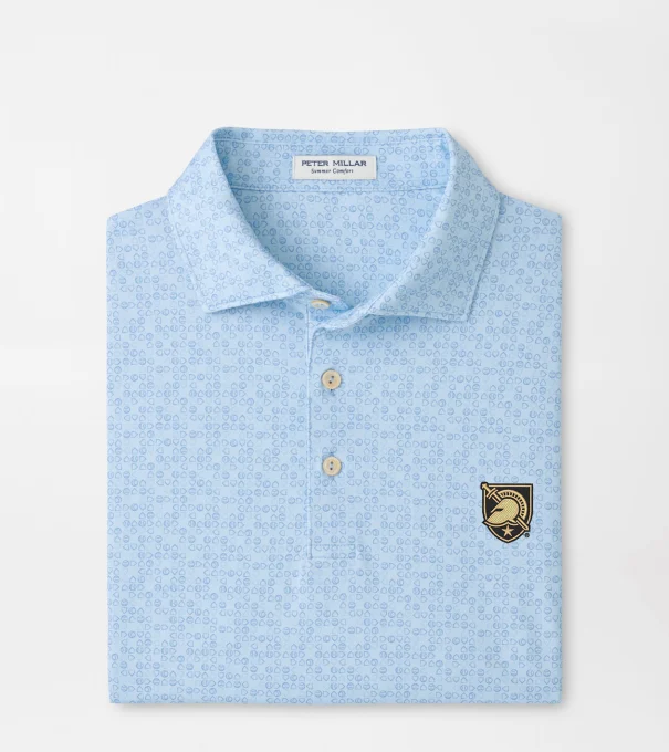 Army West Point Bases Loaded Performance Jersey Polo in PALE BLUE