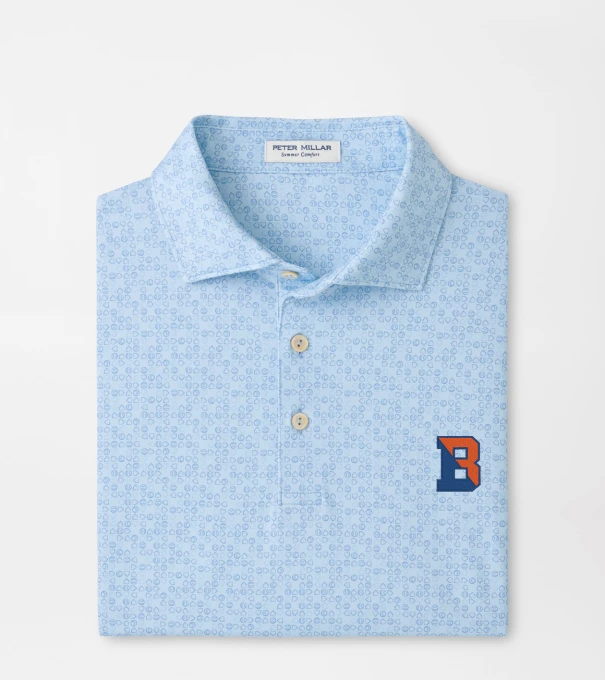 Bucknell Bases Loaded Performance Jersey Polo in PALE BLUE