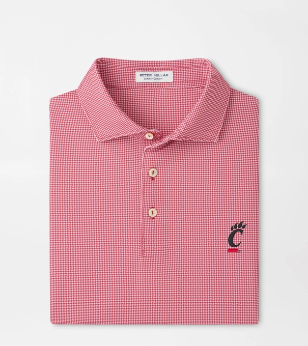 Cincinnati Border Performance Jersey Polo in Red3