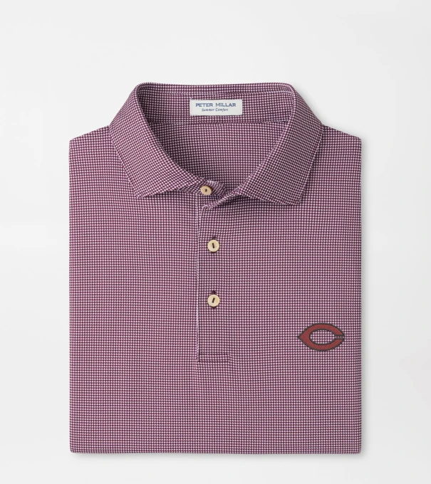 University of Chicago Border Performance Jersey Polo in Maroon3