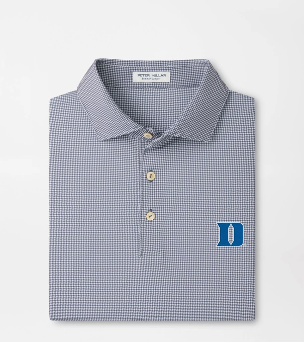 Duke University Border Performance Jersey Polo in Iron