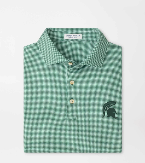 Michigan State Spartans Border Performance Jersey Polo in Green1
