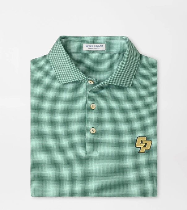 Cal Poly Border Performance Jersey Polo in Green1