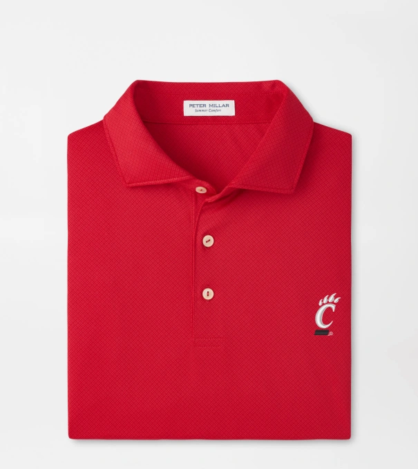 Cincinnati Hugo Performance Jersey Polo in Red3