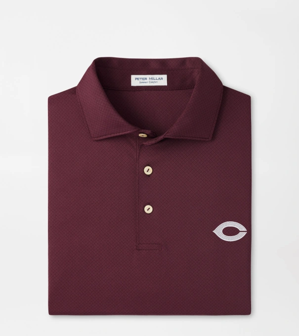 University of Chicago Hugo Performance Jersey Polo in Maroon3