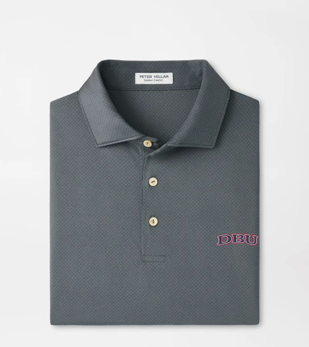 Dallas Baptist University Hugo Performance Jersey Polo in Iron