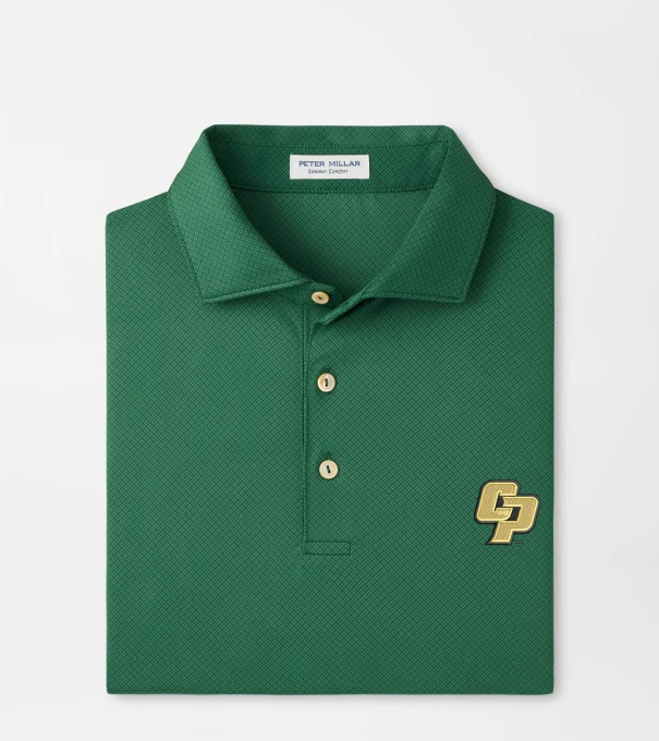 Cal Poly Hugo Performance Jersey Polo in Green1