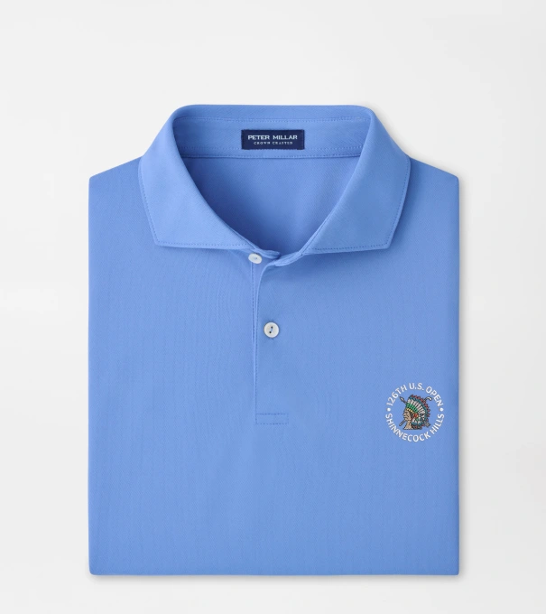 126th U.S. Open Soul Performance Mesh Polo in Dusk Blue